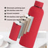 Double Wall Vacuum Insulated Rubber Paint Travel Flask - 500ml - Red